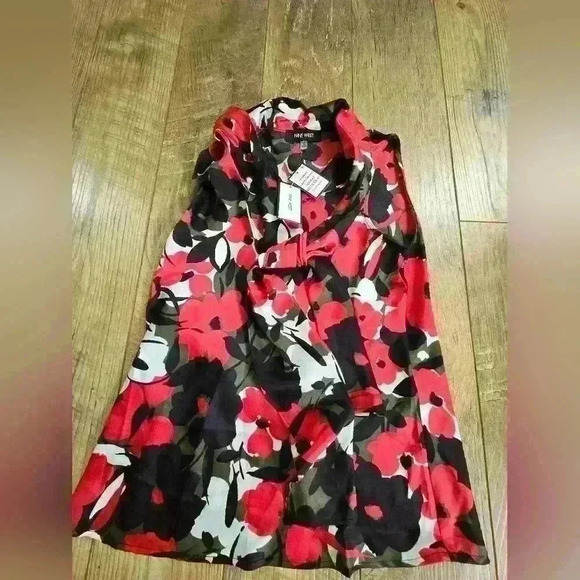 NINE  WEST floral top, xs new - Picture 1 of 5